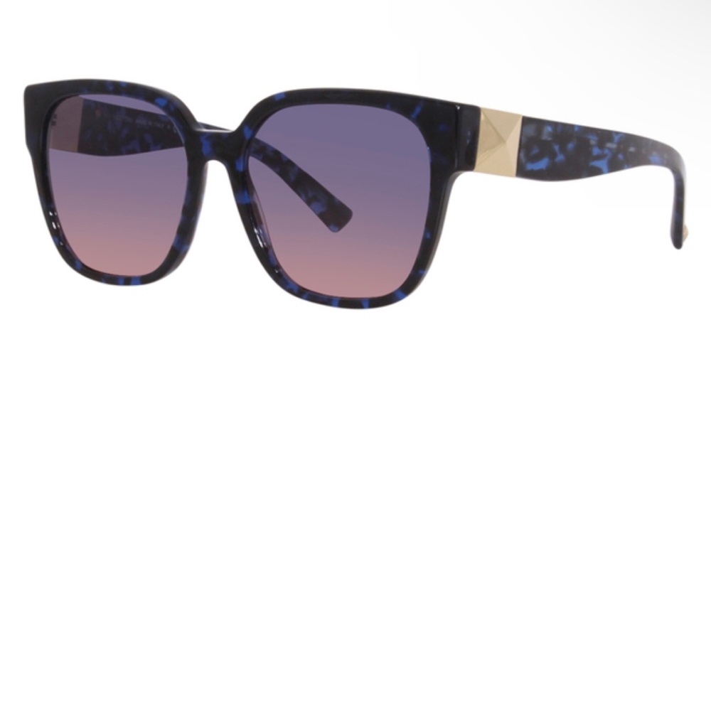 Valentino Blue Havana/Blue Gradient Rose 55mm